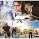 thumbnail image 5 of Gafas de seguridad protectoras, gafas de seguridad y antiparras con protectores laterales transparentes, resistentes a rayones, salpicaduras, impactos y protección UV para hombres y mujeres., 5 of 8