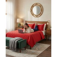 Todo Para El Hogar - Quilt De Verano Transpirable, Ligero Y Elegante Plaza Y Media