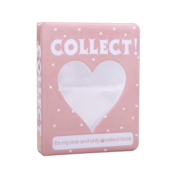 Soporte Para Tarjetas Fotográficas De 3 Pulgadas, Mini álbum Simple Para Tarjetas De Juego De Cámara Instantánea, Niña, Rosa