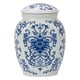 thumbnail image 3 of Jarrón De Cerámica, Tarro De Almacenamiento De Té Con Organizador De Tapa, Tarro De Jengibre Para Sala De Estar, Azul Y Blanco, 3 of 3