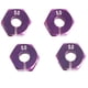thumbnail image 4 of Piezas de actualización de 12 mm Acoplador de base de ruedas hexagonales de espesor 5.0 para piezas rc hsp púrpura, 4 of 5