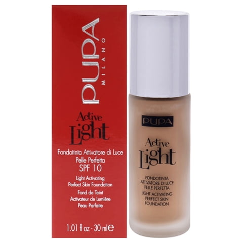 Base De Maquillaje Active Light Perfect Skin Fps 10 - 050 Beige Dorado De Pupa Milano Para - 1.01 Oz