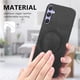 thumbnail image 3 of Magnetic Slim Case for Samsung Galaxy S25 with Camera Guard & Anti-Scratch Back Black, 3 of 5