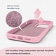 thumbnail image 5 of Funda de teléfono EUMADOVE para iPhone 13/14 de silicona rosa, 5 of 9