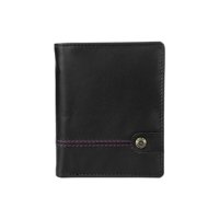 Billetera De Cuero Gino Rodinis Burano 1182 Negro