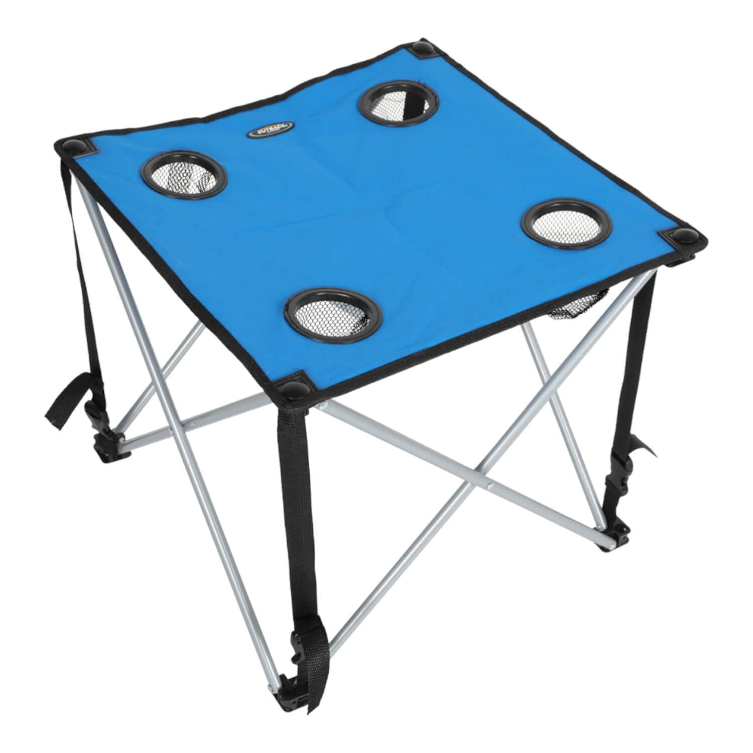 Mesa Plegable Porta Con Vasos Outback Azul Tamano Unico