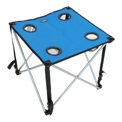 Mesa Plegable Porta Con Vasos Outback Azul Tamano Unico