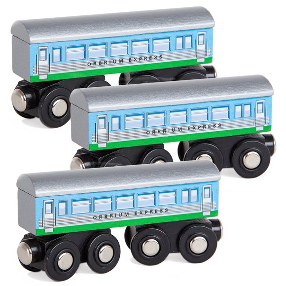 Vagones Orbrium de madera para vagones Railway Express, 3 unidades