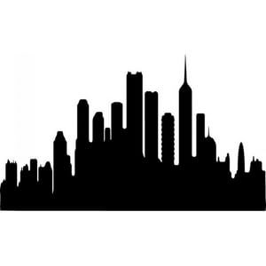 Rienda Libre Graphics - Decomural Cityscape Urban City Skyline Ws-15841