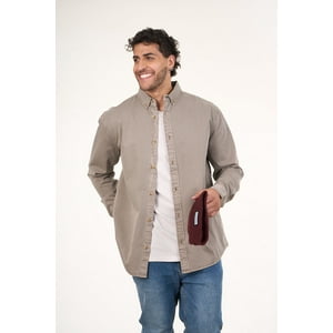 Polemic - Camisa Manga Larga De Algodón Twill Procesada Wi5706