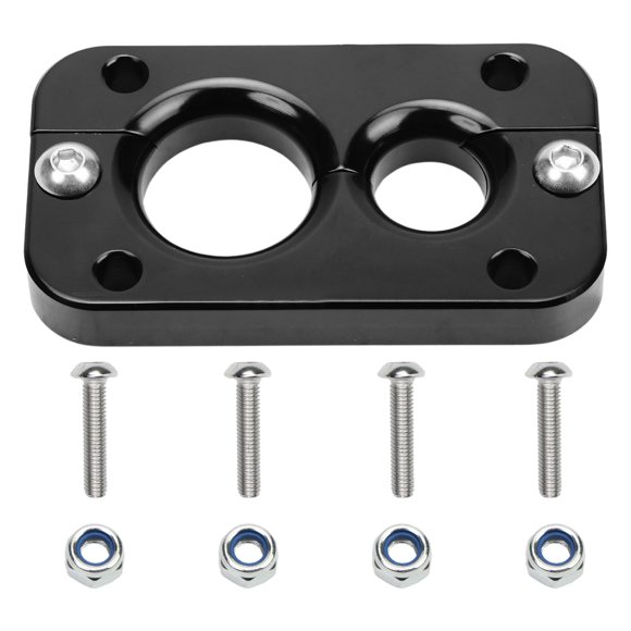 Pasaje para pared corta fuego BDTKylin 9,6 cm negro, orificios de 1 1/8"/3/4"