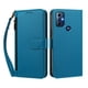 thumbnail image 1 of Funda Tipo Billetera para Motorola Moto G Play 2023 con Soporte y Bolsillo con Cierre Azul, 1 of 1