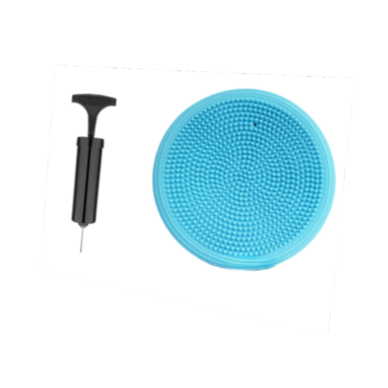 Ioensy - Cojín De Equilibrio Con Bomba De Inflado Para Adultos, Almohadilla De Equilibrio Sensorial Inflable, Color Azul