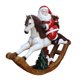 thumbnail image 2 of Santa Claus Figurines Christmas Home Resin Adornos Ride Un Caballo, 2 of 5