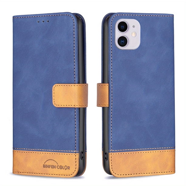 Premium Leather Phone Case With Magnetic Buckle & Card Slot Stand For iPhone 14 Pro Max, 14 Plus, 13 Pro Max, 11 Pro Max, 12 Pro Max, 7, 8, SE 2020, 2022