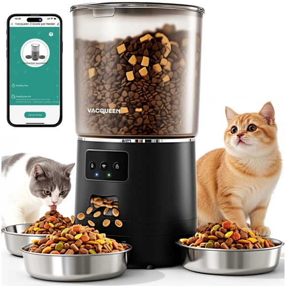 Comedero Automático para Gatos Vacqueen 6L con Control por App WiFi