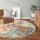 thumbnail image 5 of Alfombra Lahome Moroccan Trellis de 150 cm, lavable, color crema, 5 of 6