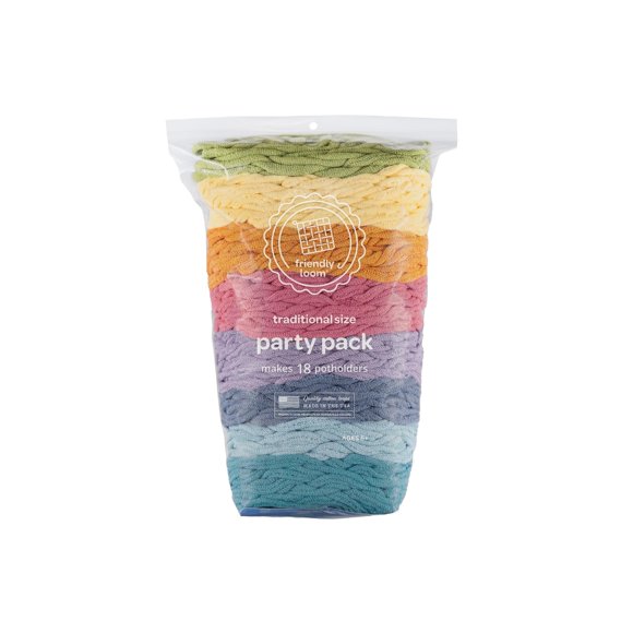 Aros de tejido Friendly Loom 18 cm colores pastel – paquete de 18