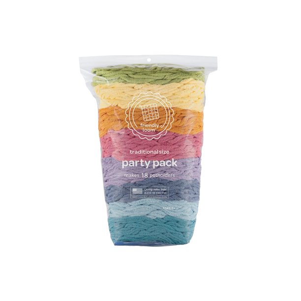 Aros de tejido Friendly Loom 18 cm colores pastel – paquete de 18