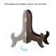 thumbnail image 4 of Uxcell 5" Soporte de Placa de Caballete, Soporte de Exhibición Plegable de Madera Marrón para Marco de Imagen Decorativo, 1 Paquete, 4 of 7