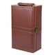 thumbnail image 1 of Caja De Vino De Cuero PU Estilo Vintage Para Celebraciones Año Nuevo Aniversario Doble Ranura, 1 of 5