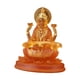thumbnail image 2 of Hindú Saraswati Sentado En Figuras De Loto Escultura India Para Escritorio Naranja, 2 of 3