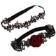 thumbnail image 5 of 2 Ligas De Encaje Con Decoración De Rosas Rojas, Accesorios Para Disfraces De Novia, 5 of 5