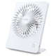 thumbnail image 1 of Ventilador de escritorio Zuvas, funciona con pilas, recargable, 180°, con inclinación de 180°, blanco, 1 of 7