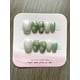 thumbnail image 4 of Uñas Press-on Adhesivas Postizas Reutilizables 10pcs Flores Verde Tallas S, 4 of 9