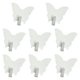 thumbnail image 5 of 8 Ganchos De Pared Con Forma De Mariposa, Resistentes, Para Toallas, Cocina, Oficina, Llaves, Color Blanco, 5 of 5