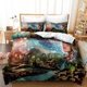 thumbnail image 1 of Mosaic Color Bloc Quilt Duvet Cover Set Bedclothes Kids Bed Linen 3-Piece Bedding Set, 1 of 5