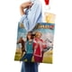 thumbnail image 4 of Bibi y Tina Bolso de tela con estampado de lienzo para mujer, bolsa de compras reutilizable y estética, con cremallera interior, regalo para mujer,38*45cm., 4 of 6