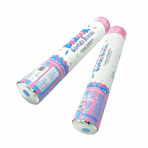 Oem - Pack 2 Lanza Confeti Polvo De Gender Reveal Niño - Azul