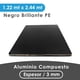 thumbnail image 1 of Plancha alumnio compuesto negro brillante 3 mm espesor 1.22x2.44 mts, 1 of 3