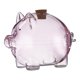 thumbnail image 3 of Tarro De Ahorro De Dinero De Vidrio De Borosilicato, Regalo Educativo Para Niños, Altura 6 Cm, Color Rosa, 3 of 5