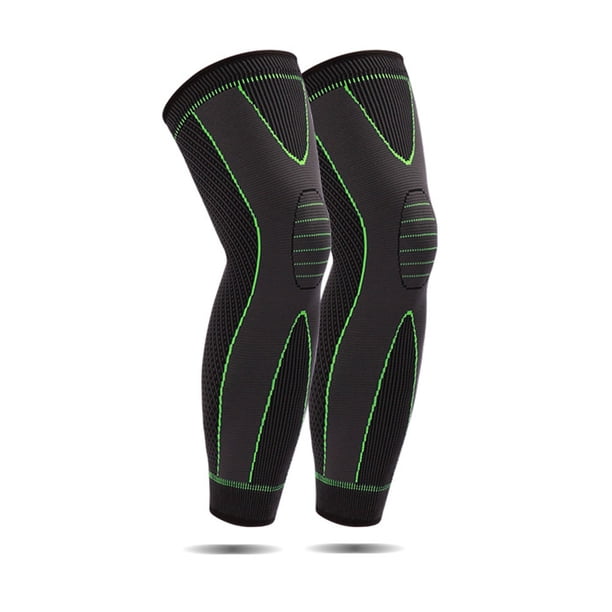 Rodilleras extra largas para piernas y pantorrillas, ideales para baloncesto, fútbol, dolor de rodilla y ejercicio.
