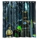 thumbnail image 1 of Cortina de ducha de baño con imagen inusual de videojuegos, adorable cortina de baño Lego Batman con ganchos, tamaño 66 x 72 pulgadas, 1 of 3