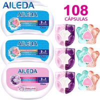 Detergente En Cápsulas Aileda Fresias Y Lirios 108 Cáps (Fresias Y Lirios+Sakura)