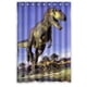 thumbnail image 1 of Cortina de ducha de dinosaurio, juego de cortina de baño con ganchos, tamaño 48 x 72 pulgadas, 1 of 3