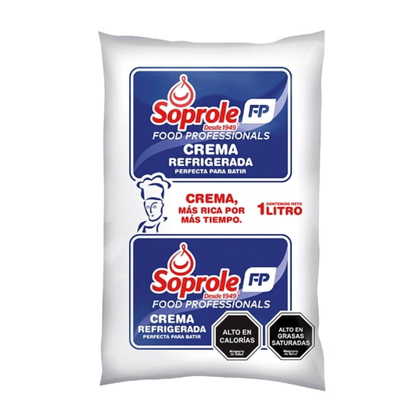 Crema de Leche Fresca Bolsa Tradicional, 1 L