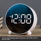 thumbnail image 2 of Reloj de alarma digital, Reloj de alarma de pantalla led HD, Reloj de mesa simple, Reloj de escritorio electrónico, Alarmas dobles, 3 Brillo ajustable para dormitorio, oficina, mesa, 2 of 3