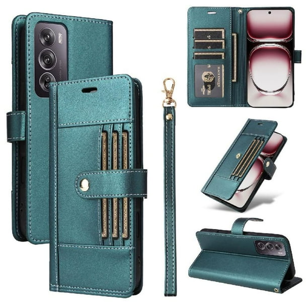 FOXDOCK Funda tipo Cartera para Realme 13 Pro 5G – Cubierta de Cuero PU con Múltiples Ranuras, Bolsillo para Efectivo y Correa de Muñeca