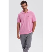 Fashionspark - Polera Hombre Piqué Básica Lisa Rosado - Lll