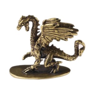 Magideal - Figuras En Miniatura De Adorno De Dragón De Latón, Artesanías Pequeñas, Figura De Dragón Volador Para Mascota De Té Simulada Para Escritorio, Sala De