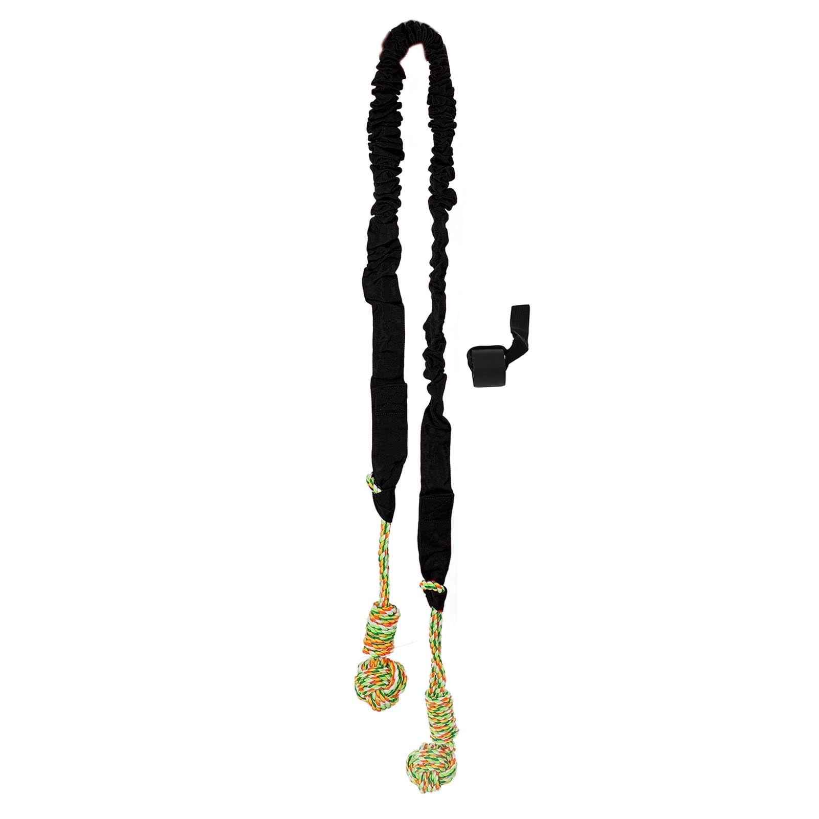 Xusx111 - Juguete De Perro De Guerra Para Pitbull Perros Medios A Grandes, Uso Interior Al Aire Libre Bungee Cuerdas De Ejercicio Colgantes Constructor De Músculos Juguetes Interactivos Negro (estilo