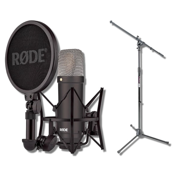 Micrófono condensador StreamEye NT1 negro con ruido propio de 4 dBA