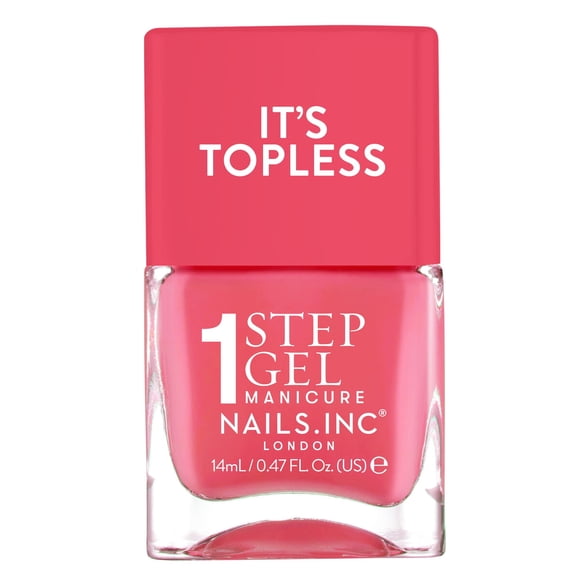 Esmalte Gel Nails Inc. Its Topless 14 mL Classic Coral 4 en 1