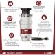 thumbnail image 3 of Triturador de Alimentos Waste King 1/2 HP de Acero Inoxidable EZ Mount, 3 of 3