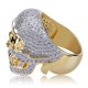 thumbnail image 2 of Anillos Brillantes Punky de Rapero a la Moda con Calavera para Hombre, Cool, con Hielo, Hip Hop, Circonia Cúbica, Anillos para Hombre, 2 of 8
