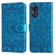 thumbnail image 3 of Funda tipo cartera FOXDOCK para OPPO Reno 8T 4G , diseño girasol en relieve, cuero PU, cierre magnético, soporte y tarjetero, 3 of 5